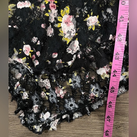 [XL]Anna Bella Vintage Floral Lace Lined Asymmetrical Midi Sleeveless dress - Picture 12 of 12